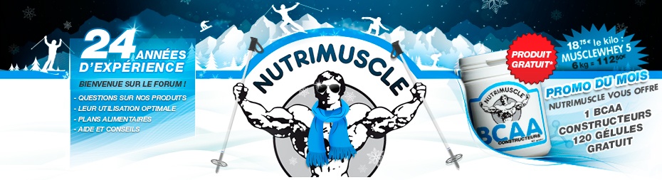 Nutrimuscle, l'alimentation sportive de référence !